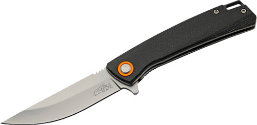 RUC 4" D2 Steel Blade Folder Black Micarta Handle