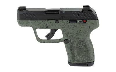Ruger LCP Max .380 ACP, 2.8" Barrel, Black/Green Frame, 10-Round Capacity, Tritium Front Sight