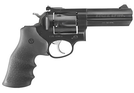 Ruger GP100 .357 Magnum 6-Round 4.2" Blued Revolver with Hogue Monogrip