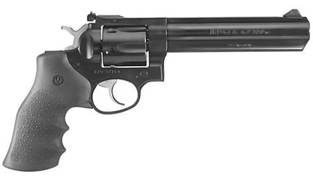 Ruger GP100 1704 .357 Mag 6-Round 6" Blued Steel Revolver with Hogue Monogrip
