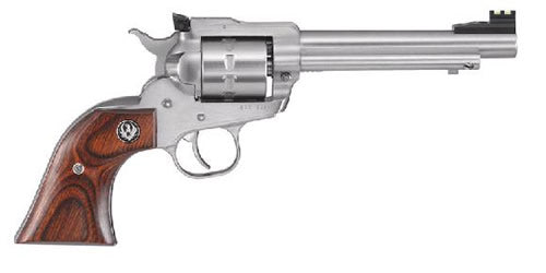 Ruger Single-Ten .22 LR Revolver, 10-Round, 5.5" Satin Stainless Barrel, Hardwood Gunfighter Grip