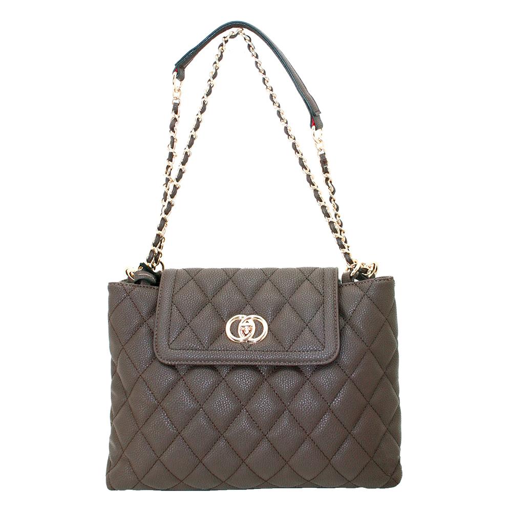Cameleon Coco Brown CCW Purse - Chain Strap Concealed Carry Handbag