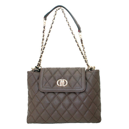 Cameleon Coco Brown CCW Purse - Chain Strap Concealed Carry Handbag