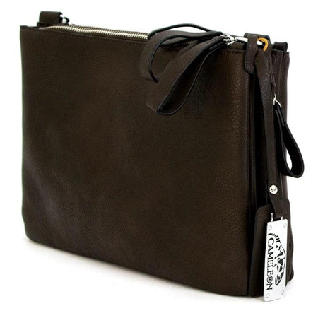 Cameleon Iris CCW Crossbody Bag Burnt Umber Vegan Leather