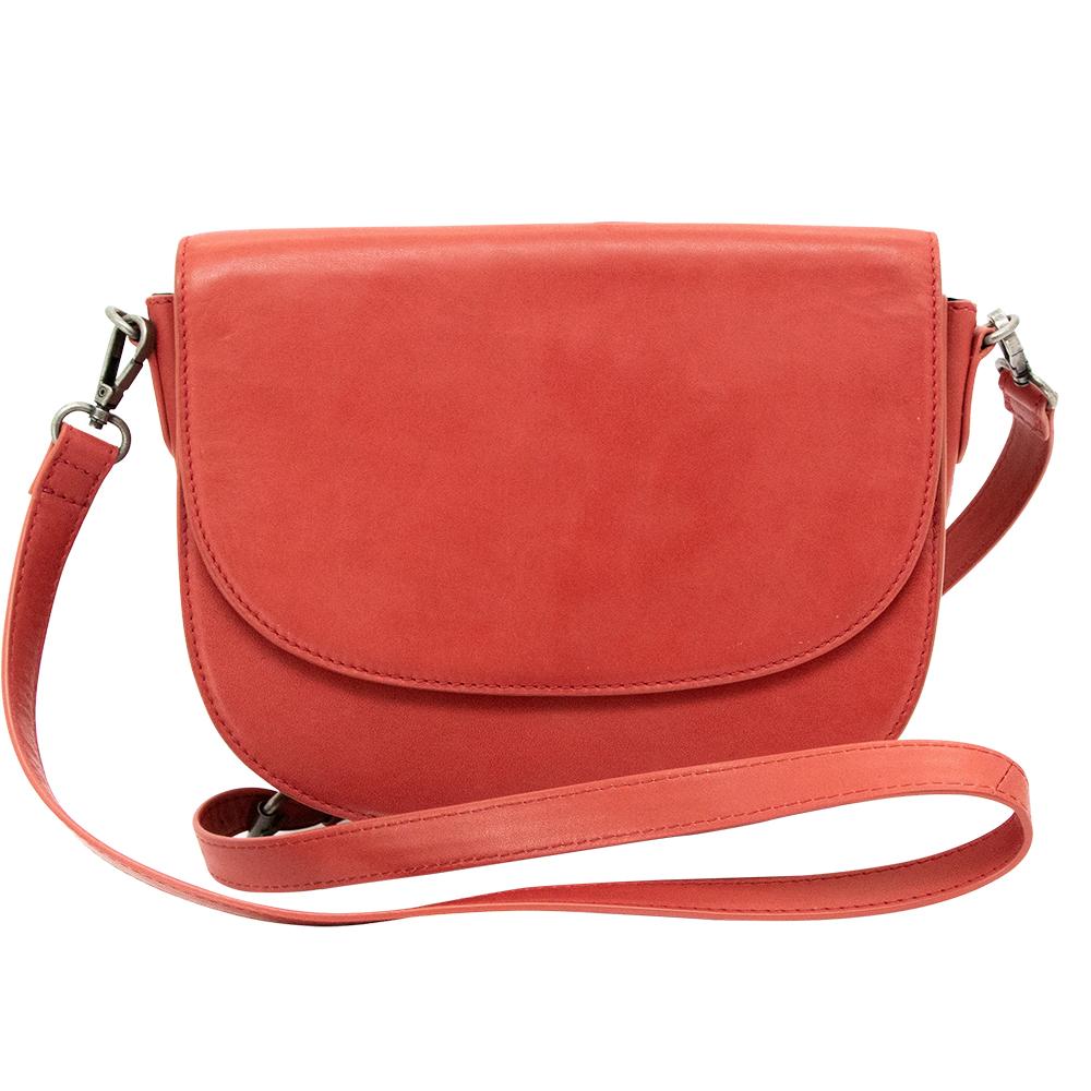 Cameleon Sophia CCW Leather Saddle Bag Crossbody Purse Red