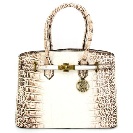 Cameleon S&W Croc Pattern Concealed Carry Handbag Gold Hardware