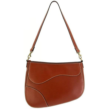 Cameleon Saddle CCW Concealed Carry Purse Brown Leather