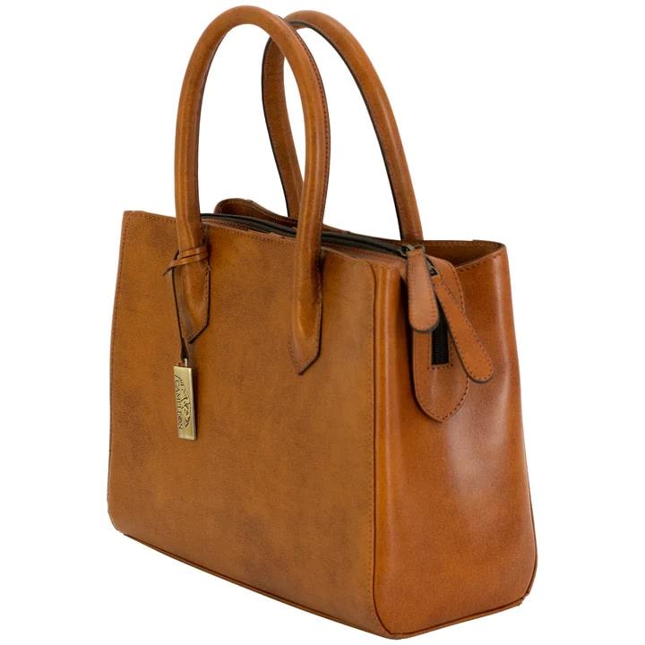 Cameleon Natalie Premium Leather Concealed Carry Handbag Tan