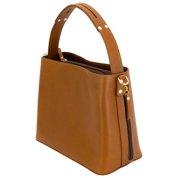 Cameleon Smith & Wesson Concealed Carry Bucket Shoulder Bag Tan