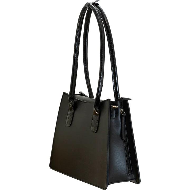 Cameleon Myla Black CCW Shoulder Tote Purse with Ambidextrous Pocket