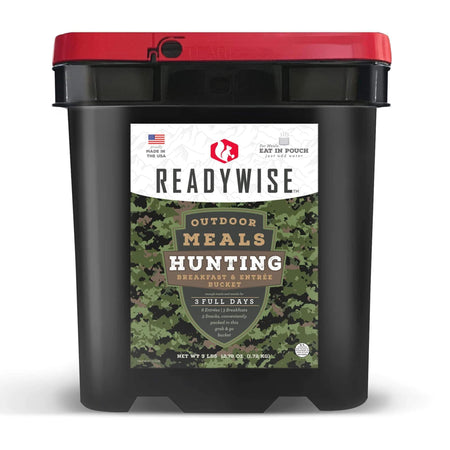 Readywise Freeze-Dried Hunting Meals Bucket 37.5 Servings – 15 Year Shelf Life