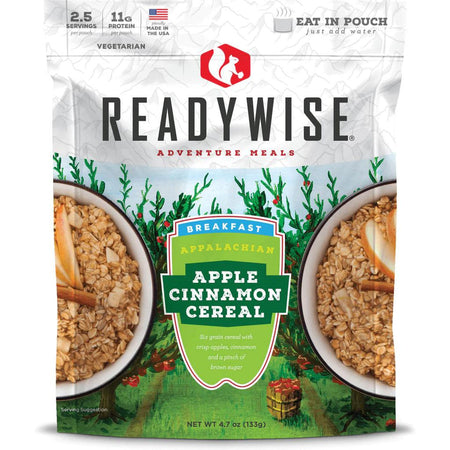 Readywise Apple Cinnamon Cereal Resealable Pouch 4.7 oz