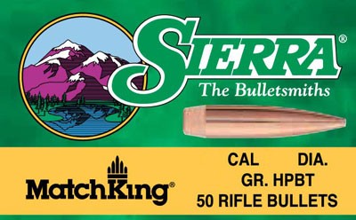 Sierra MatchKing .277 135gr HPBT Reloading Bullets 100-Count