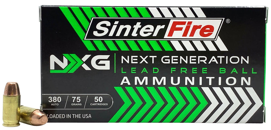 SinterFire .380 ACP/Auto SF38075NXG Next Generation (NXG) Lead Free Ball 75 Grain