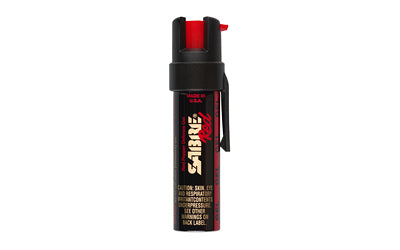 Sabre P-22G Pepper Defense Gel, 0.75oz, Gel Formula, Black Case, Built-In Clip