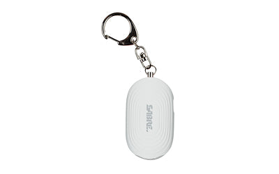 SABRE White 130dB Personal Alarm with LED Light and Snap Hook Keychain