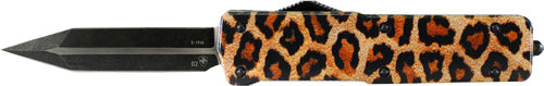 Templar Knife Small Out-the-Front Alum Leopard 2.75" Dagger Black