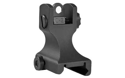 Samson Fixed Combat Rear Sight, Fits Picatinny Rails, Dual Aperture, Black Anodized 02-00044-01