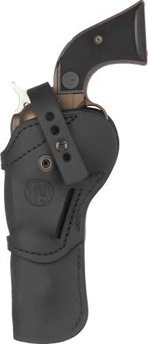 1791 Outside Waistband Single Action Revolver Holster Ruger Wrangler 5.5 Inch Black Ambi