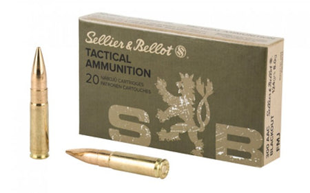 Sellier & Bellot (S&B) .300 AAC Blackout SB300BLKA Full Metal Jacket FMJ 124 Grain