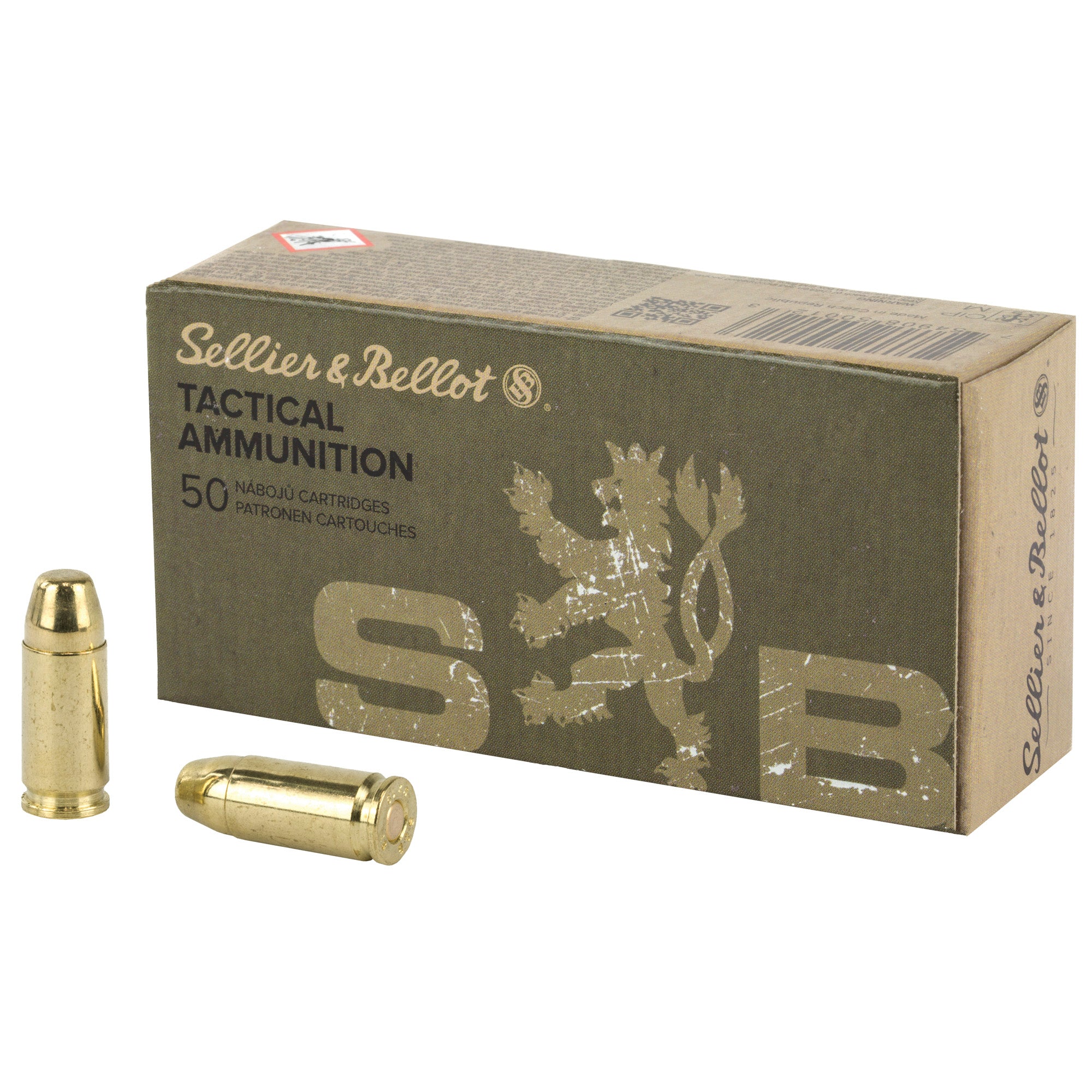Sellier & Bellot (S&B) 9mm Luger/Parabellum SB9SUBA Subsonic Full Metal Jacket FMJ 140 Grain