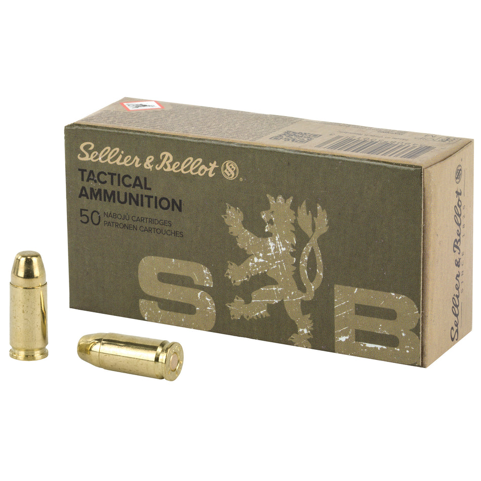 Sellier & Bellot (S&B) 9mm Luger/Parabellum SB9SUBA Subsonic Full Metal Jacket FMJ 140 Grain