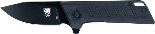 CobraTec Riptide Small Folder Knife 2" D2 Black Blade