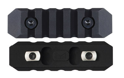 Seekins Precision 5-Slot M-LOK Rail Section, Aluminum, Matte Black Anodized Finish 0010560079