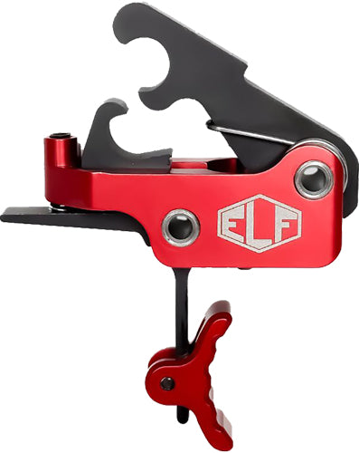 Elftmann SE AR Trigger Curved Shoe 2.75 to 4 LBS Red