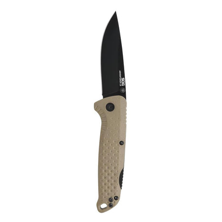 SOG Adventurer LB Lock Back Folding Knife 3" Drop Point Blade FDE
