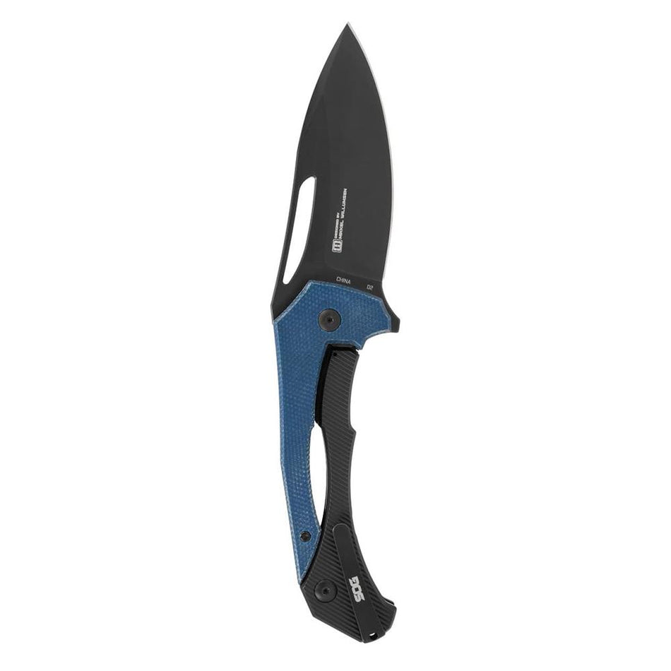 SOG Bulwark FLK 3-Inch Drop Point Folding Knife with Micarta Handle