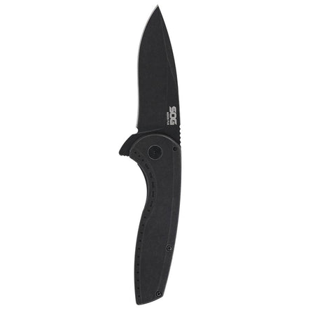 SOG Knives Aegis FLK 2.0 Folder 3-1/4" Drop Point Stonewash Black