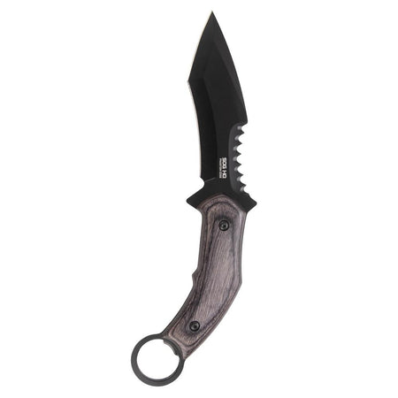 SOG Knives Phantom Edge Fixed Tanto Blade Knife 4-3/4" Black