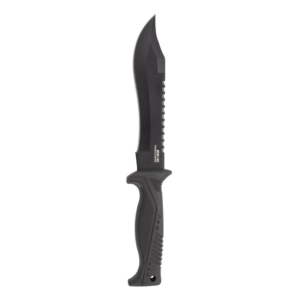 SOG Knives Pinnacle Bowie 7-1/2" Fixed Blade - Black 420SS