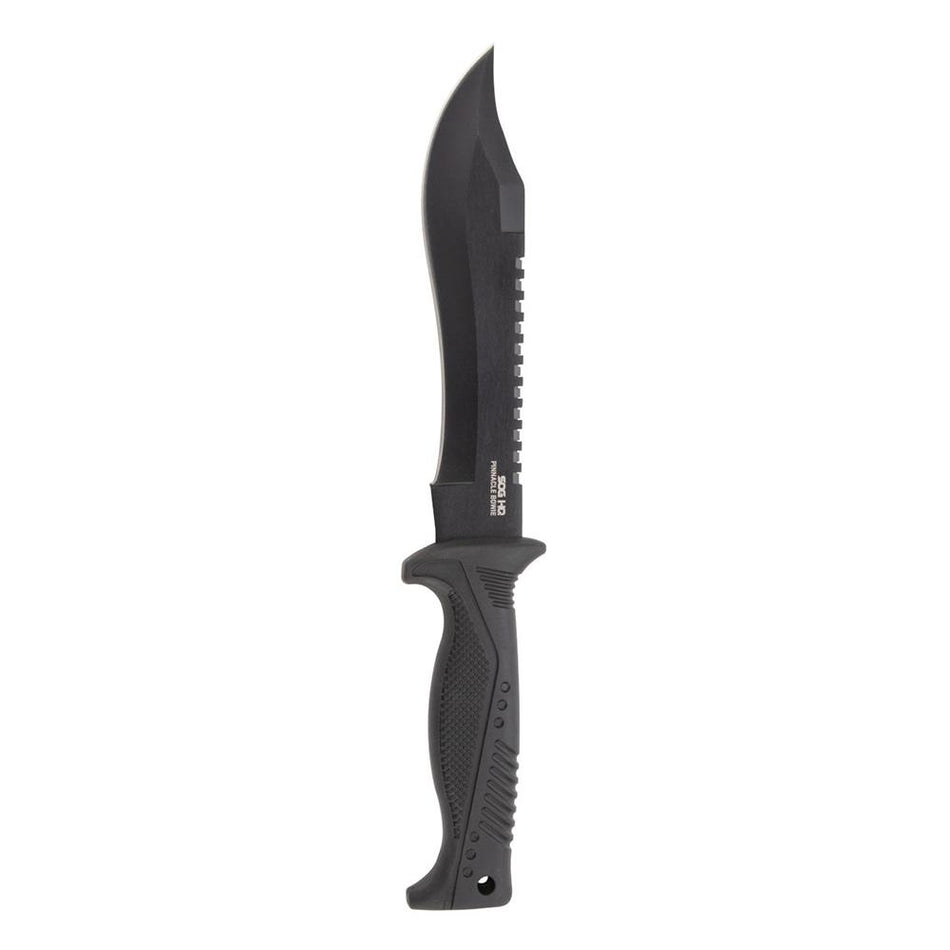 SOG Knives Pinnacle Bowie 7-1/2" Fixed Blade - Black 420SS