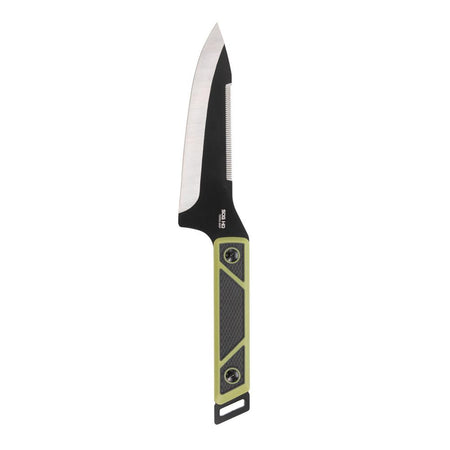 SOG Knives TerraGrip Camp Knife Drop Point Blade 6-7/10" Black Green