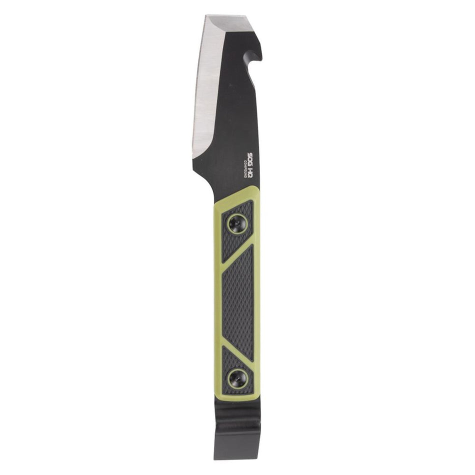 SOG Knives Tac-Pry Fixed Blade 4 Inch Pry Bar Knife Green Black