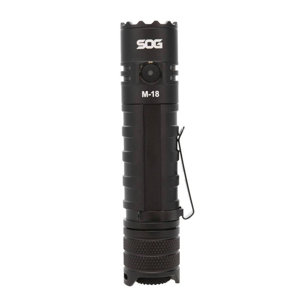 SOG Knives M-18 1900 Lumen Compact Tactical Flashlight Black