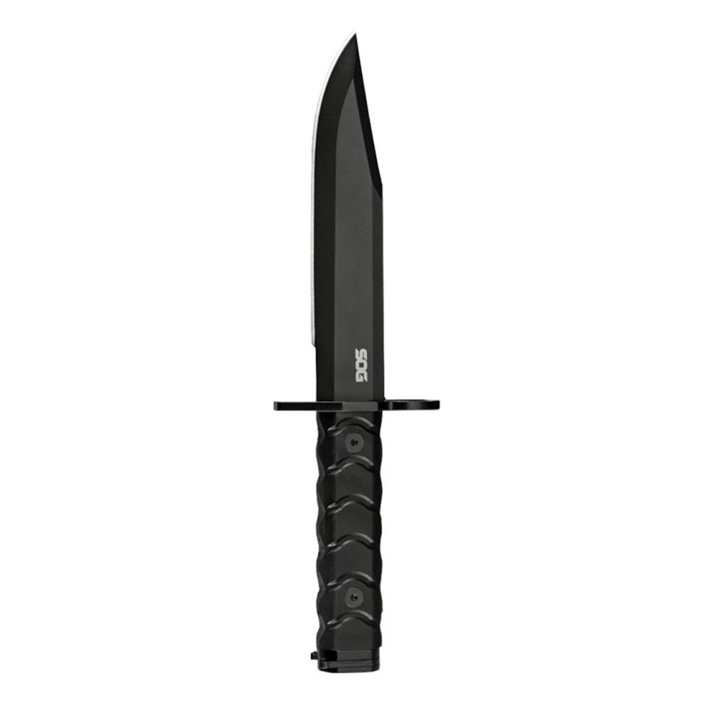 SOG Knives BAR15C Clip Point Bayonet Fixed Knife Black Box 7.1 Inch Blade