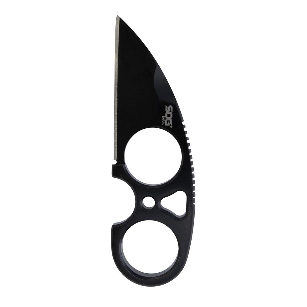 SOG Knives Snarl Fixed Blade Knife 2.3 in Sheepsfoot Blackout Finish