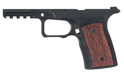 Sharps Bros. SBGM25 7075 Aluminum Grip Module with Brazilian Cherry Panels, Fits Ruger RXM, Anodized Black