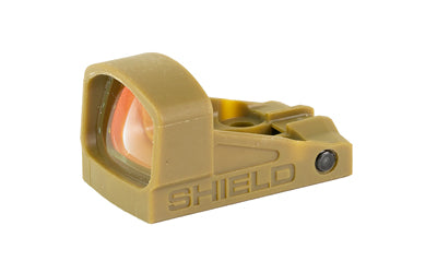 Shield Sights SMSc Compact Red Dot, Glass Lens, 4 MOA Dot, FDE Finish