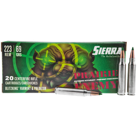 Sierra .223 Remington A717009 Prairie Enemy Sierra BlitzKing 69 Grain