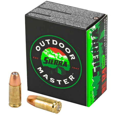 Sierra 9mm Luger/Parabellum A812420 Outdoor Master Jacketed Hollow Point JHP 124 Grain