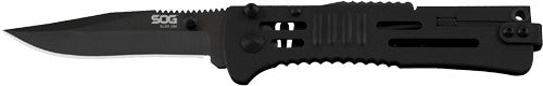 SOG Slim Jim Assisted Opening Knife Black 3.18" Clip Point