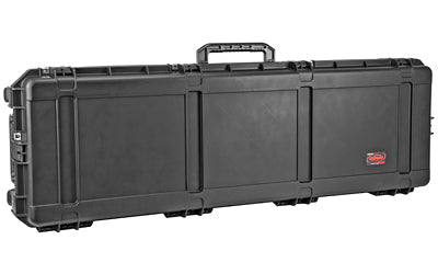 SKB Sports 3I-Series Rifle Hard Case, 60"x18"x8", Polypropylene, Black, Padlock Holes, Wheeled