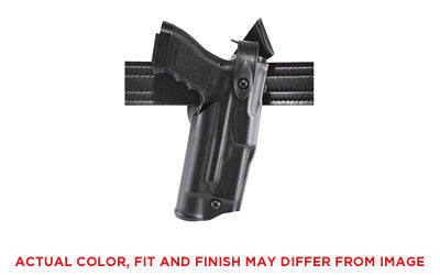 Safariland Model 6360 Level III Mid-Ride Holster, Glock 19/23 with Weapon Light, Right Hand, STX Plain Black
