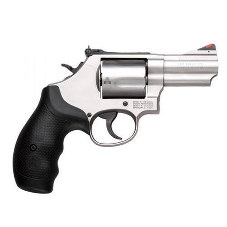 Smith & Wesson 10064 Model 69 Combat Magnum 44 Rem Mag Stainless Steel 2.75" Barrel, 5rd Cylinder & L-Frame, Full Length Extractor Rod, Internal Lock