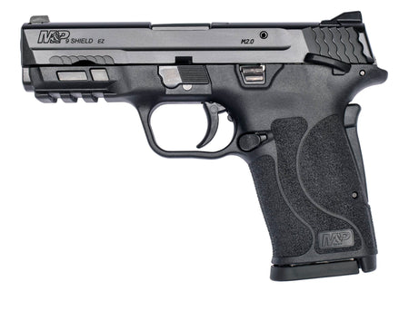 Smith & Wesson 12436 M&P Shield EZ M2.0 Compact Slim 9mm Luger 8+1 3.67" Black Armornite Barrel & Serrated Slide, Matte Black Polymer Frame w/Picatinny Rail Black Polymer Grips Right Hand