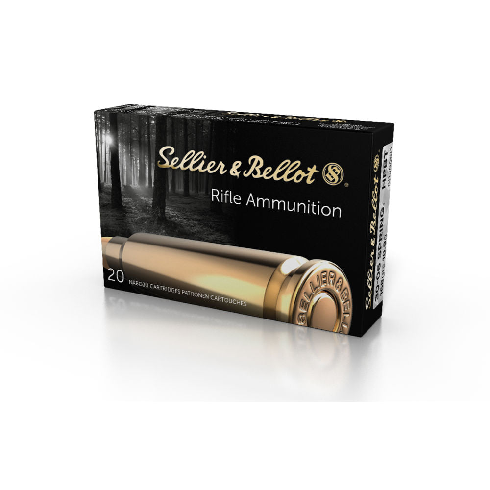 Sellier and Bellot .30-06 Springfield Rifle Ammo Match Hollow Point Boat Tail BTHP 168 grain 